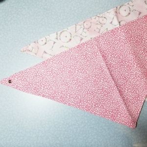 (Small) Reversible Dog Bandana (Pink Theme)